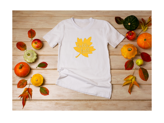 Hello Fall for Kids shirts Unisex